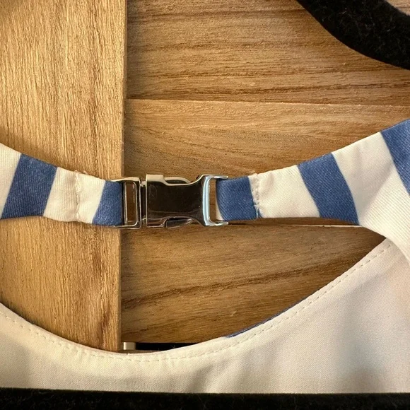 Tuckernuck Blue White Striped Portofino Midi Dress size 6